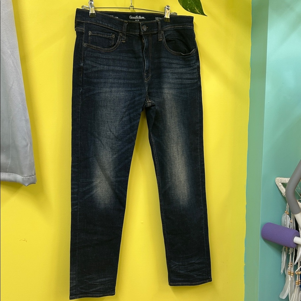 Goodfellow & Co Men's Indigo Slim Straight Jeans NWOT 32x32